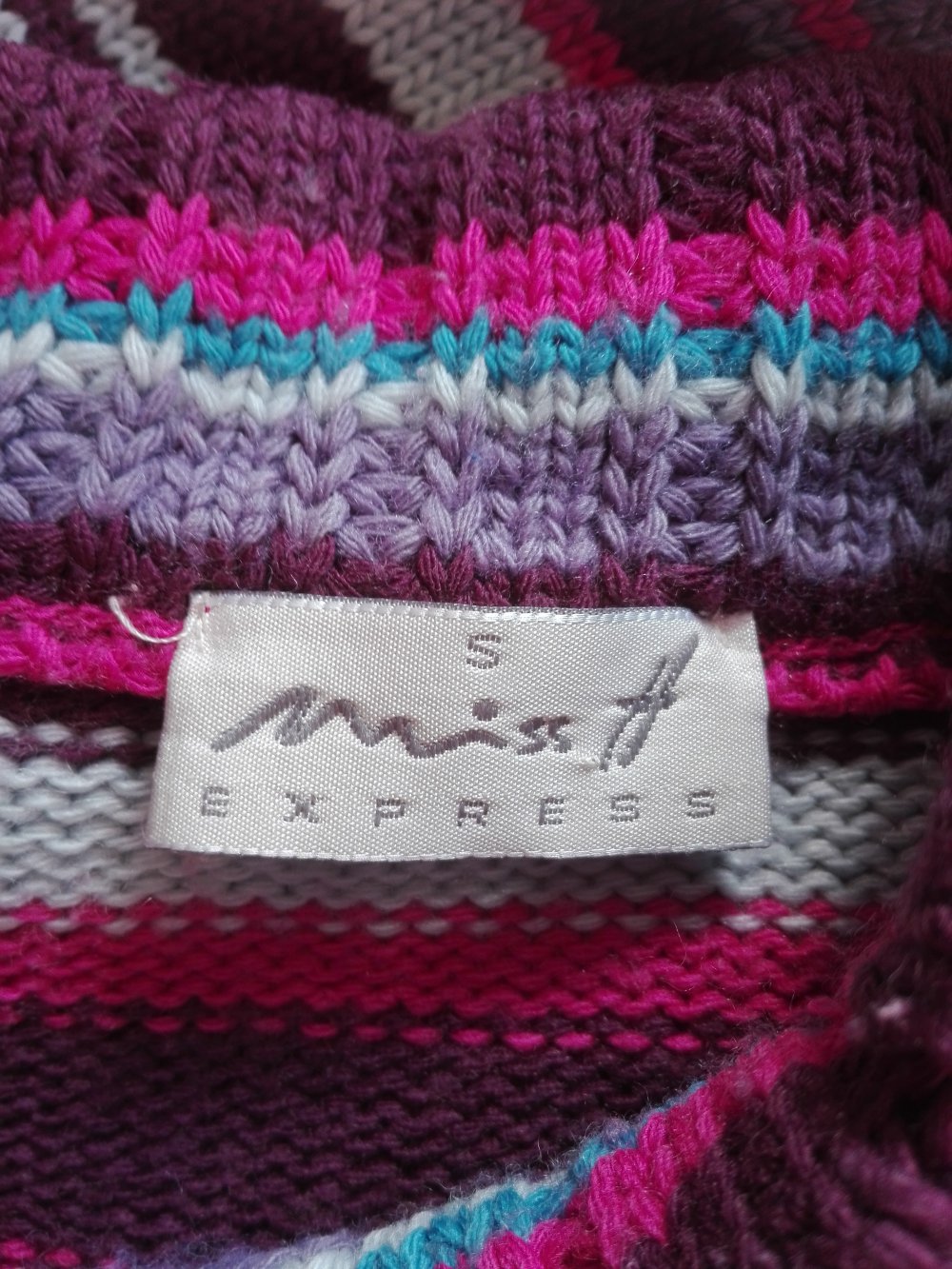 gestreifter Strickpullover S