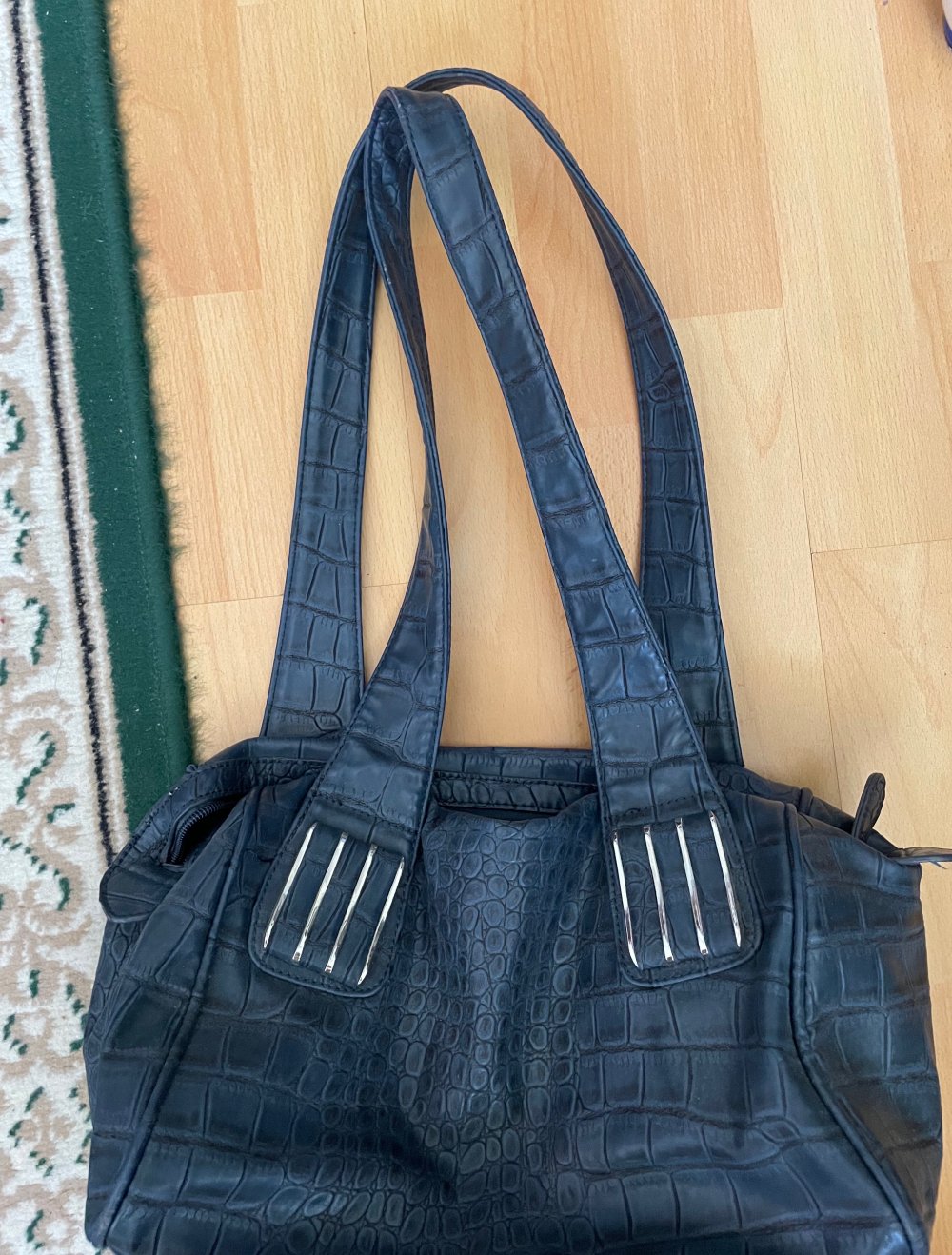 kleine Handttasche blau/ jeansfarben