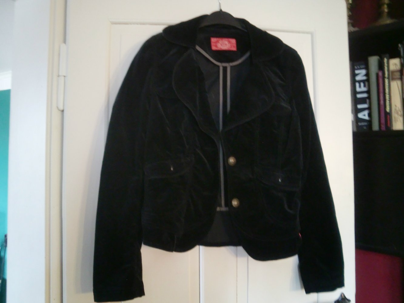 kultige Samtjacke (hippie goa gothic wave vintage)