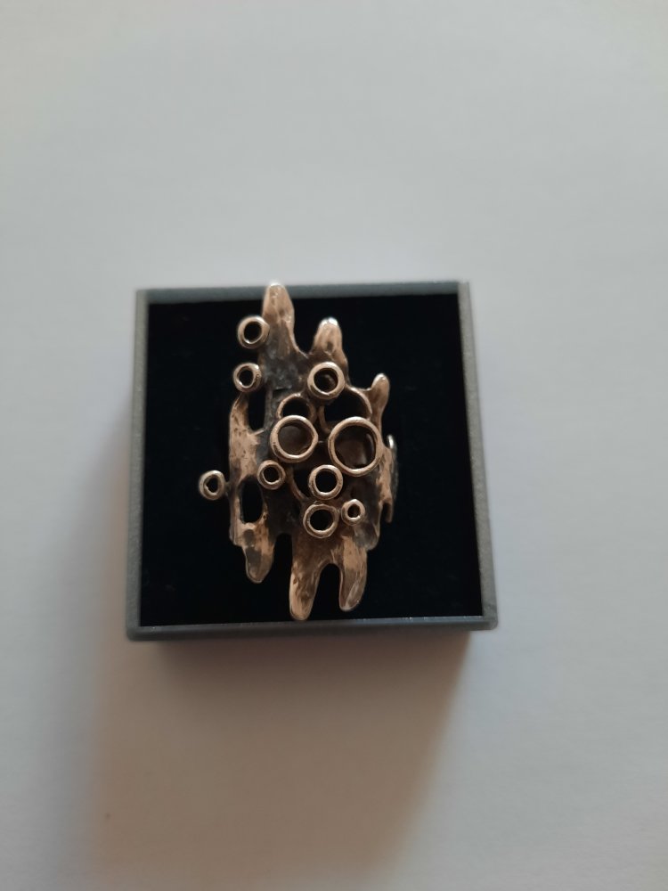 Ring 835 Silber Statement Goldschmied vintage