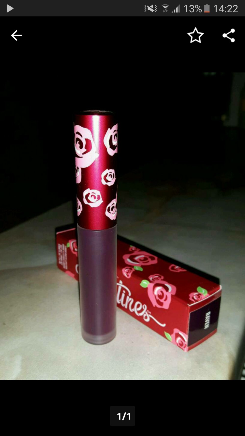 Lime Crime Velvetines liquid matt Lipstick Raven
