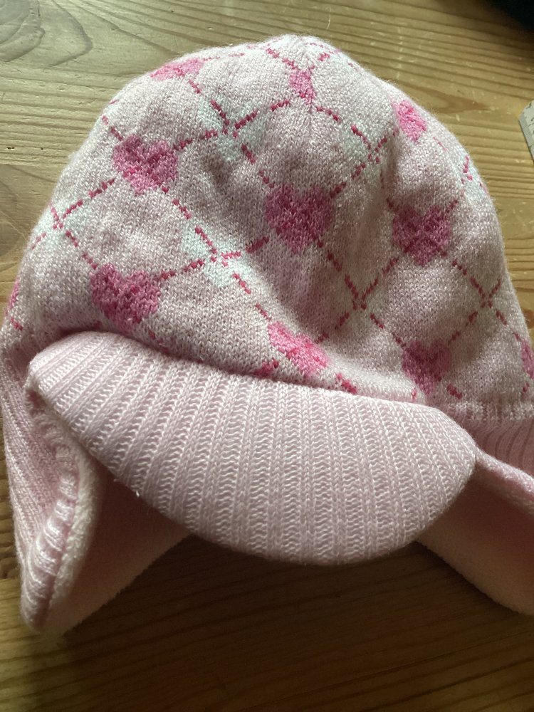 Süße Babymütze zum Wenden gr. S.Zollstock
