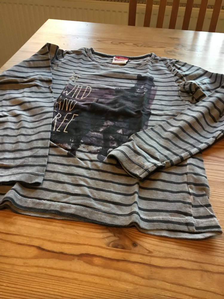 Schönes Pferdelangarmshirt gr.134/140