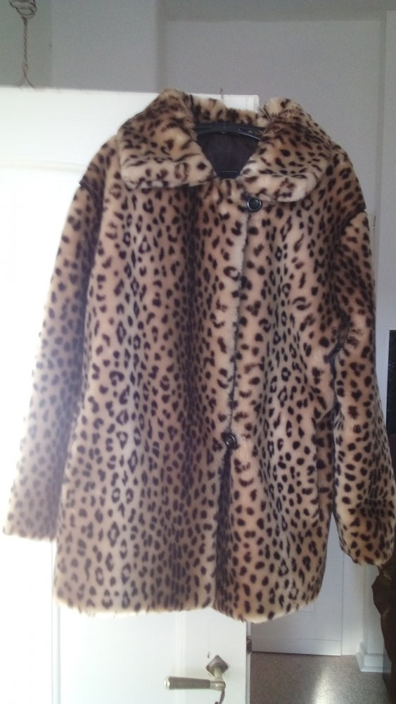 Swinger Mantel mit Leo Print