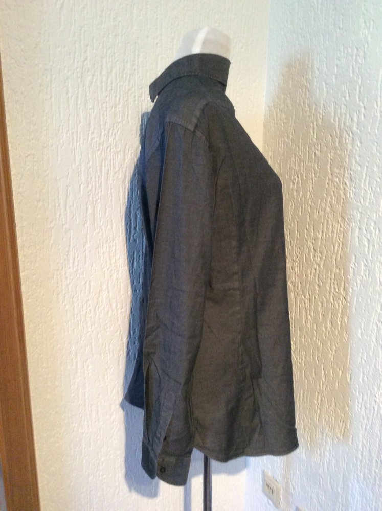 Caliban Herren Hemd Größe 42 16 1/2 grau neu 