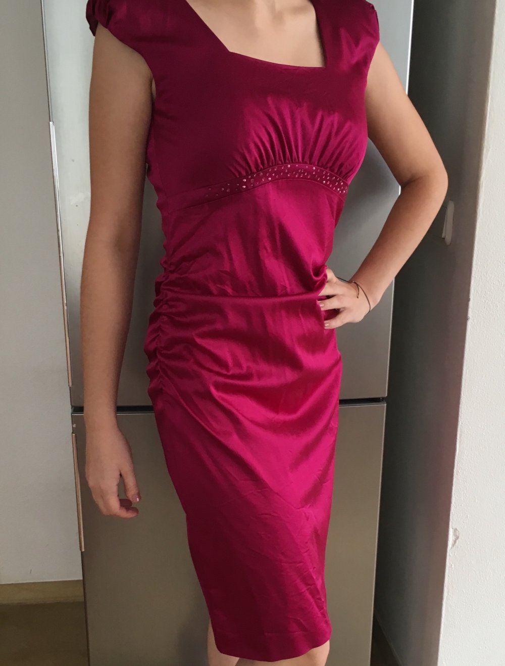 Vera Mont, elegantes Kleid, fuchsia/cyclam, Gr. 36