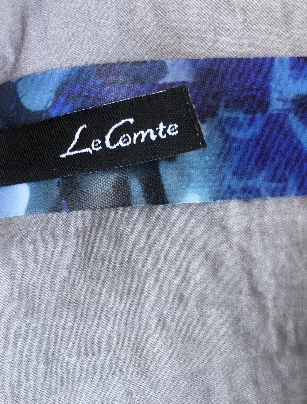 Le Comte, Weste, Federn, blau/schwarz, Gr.44
