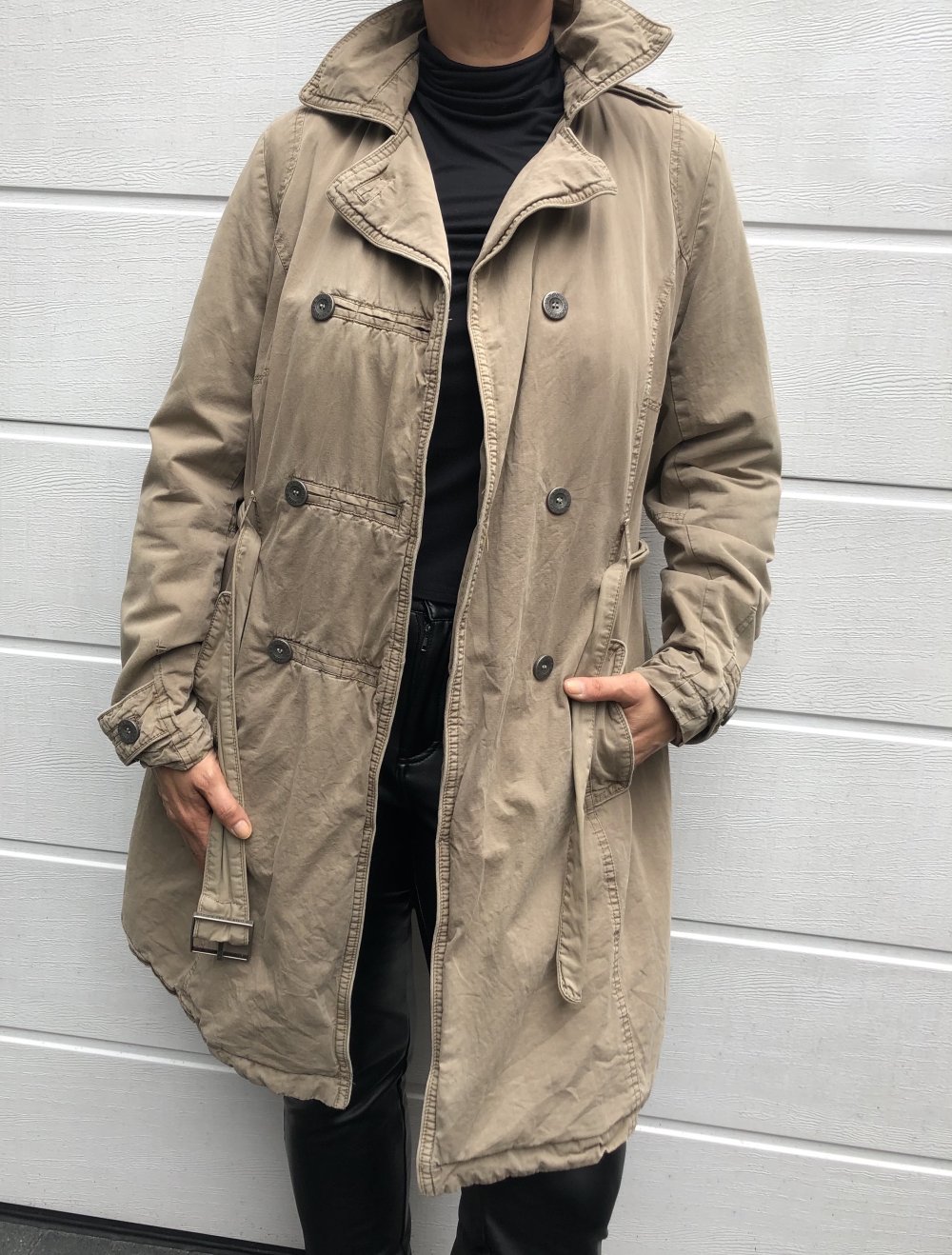 Eddy‘s Jackets, Trenchcoat, khaki-braun, Gr. XL