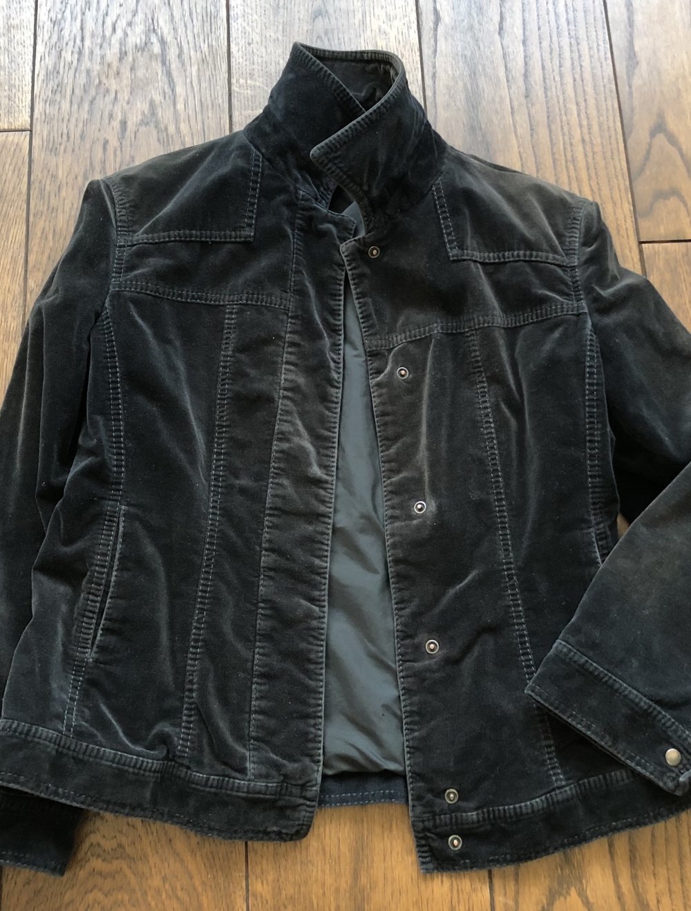 Strenesse Blue, Samtjacke, stretchig, schwarz, Gr.36