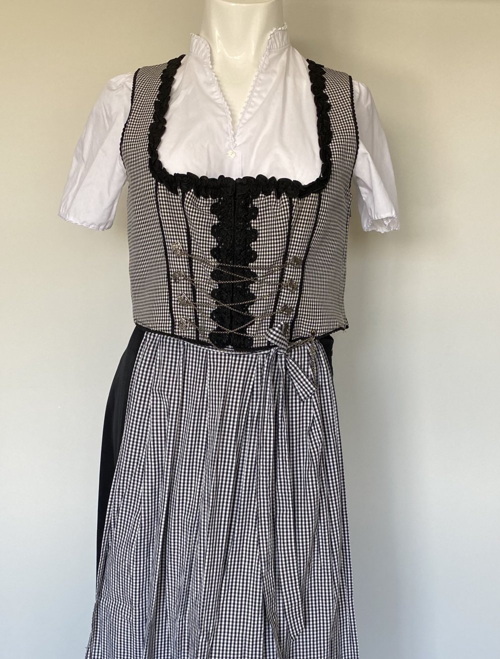 Anno Domini, Dirndl, Tracht, mehrteilig, schwarz, Gr. 44