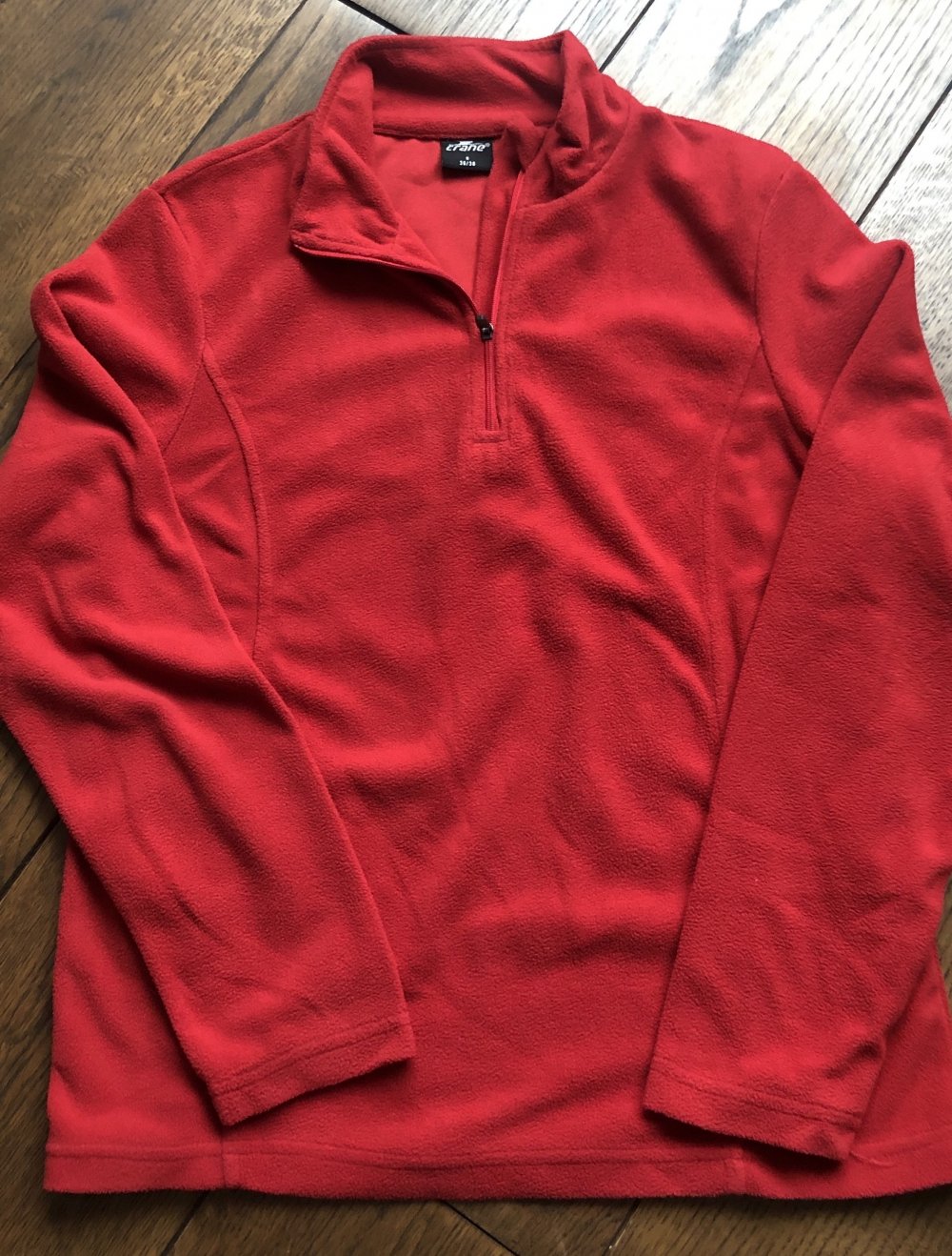 Crane, Fleeceshirt, funktional, rot, Gr. 36/38