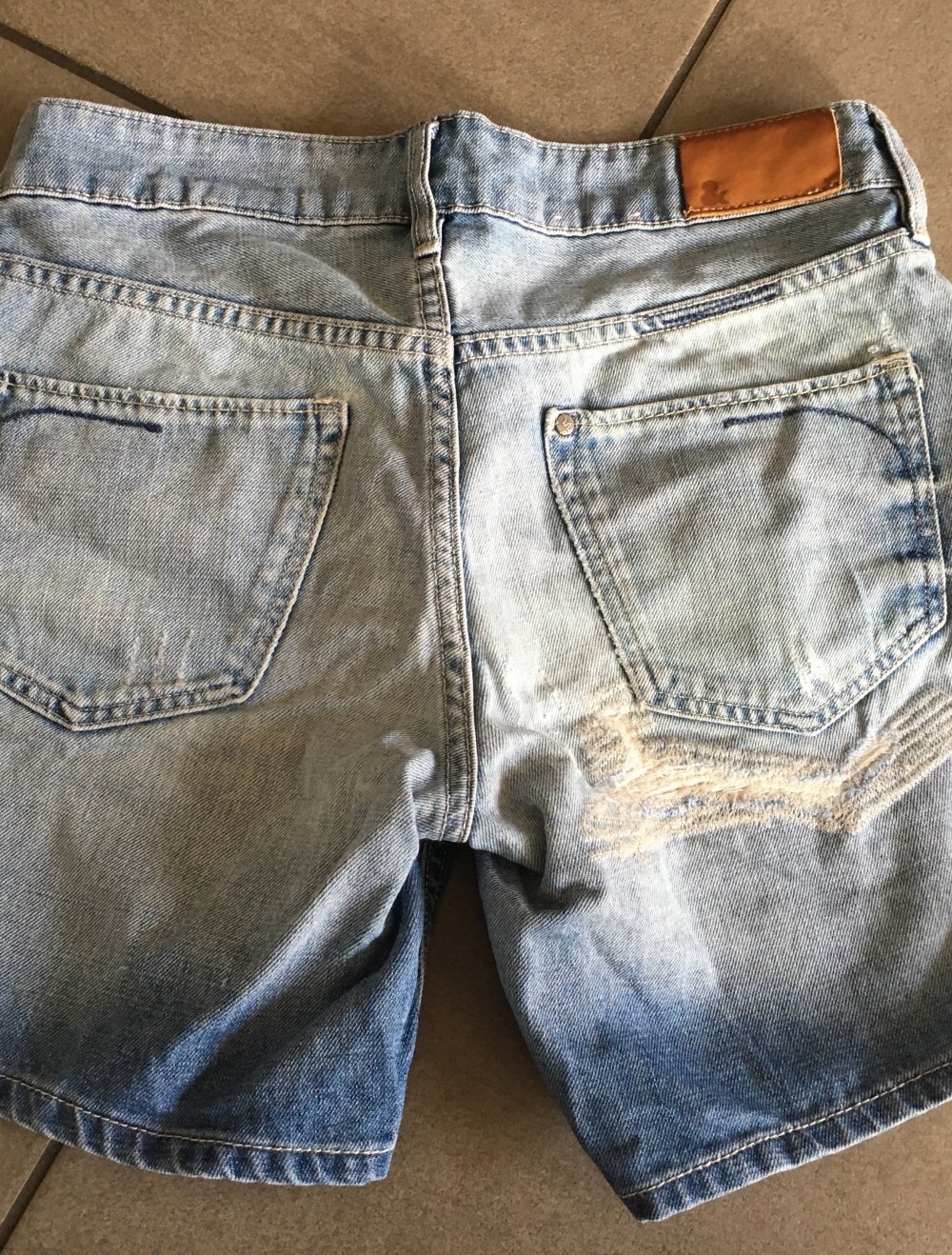 Denim Jeans Shorts Hotpants destroyed Style Gr. XS
