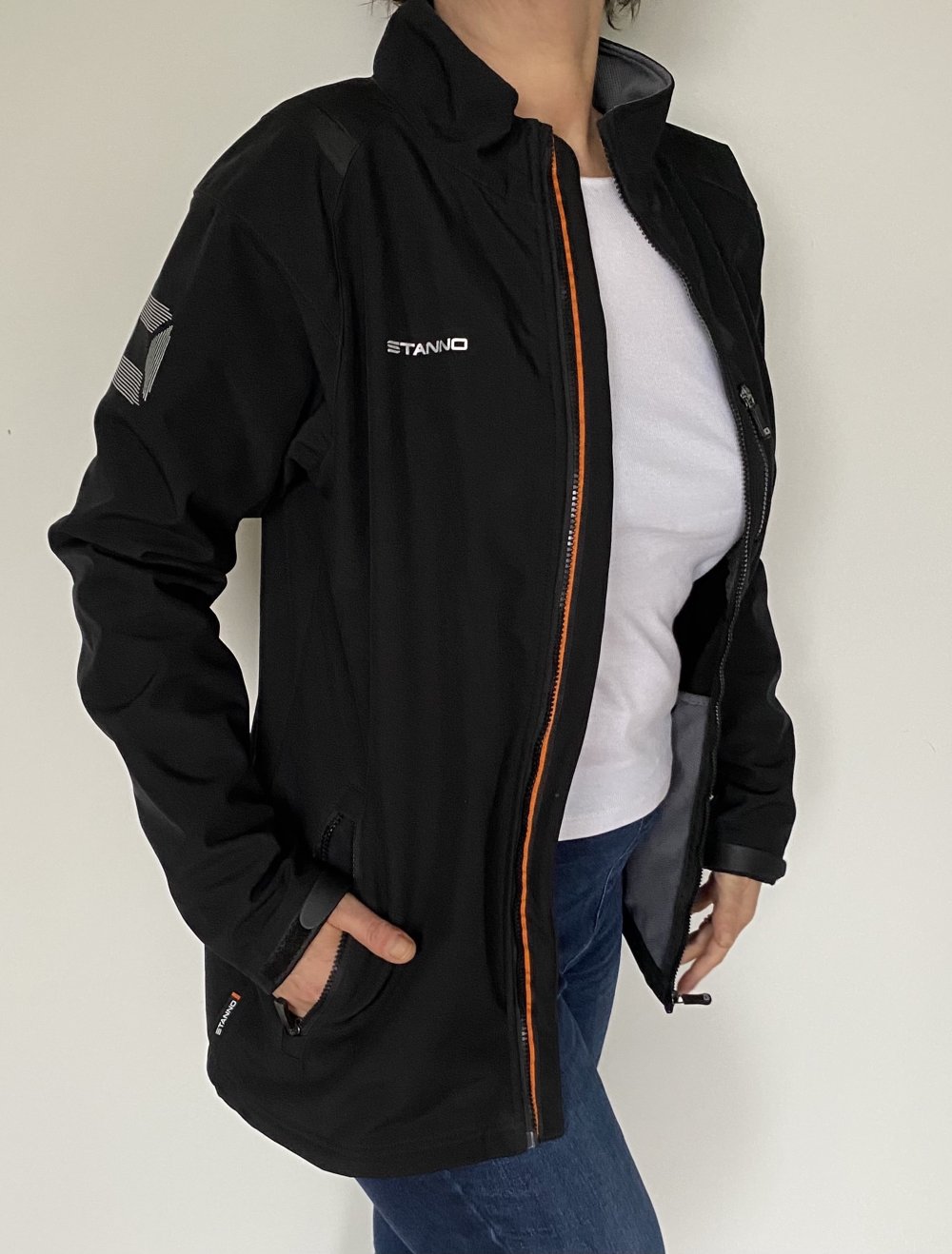 Stanno, Outdoor-/Softshelljacke, schwarz, Gr. L