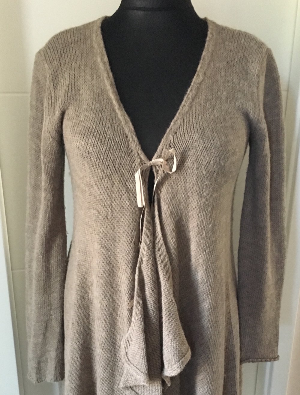 Friday’s Project, Longcardigan, beige/braun, Strick, Gr.M (Gr.40)