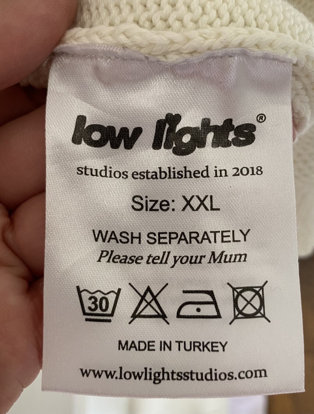 low lights Studios, Jacke, Strick, oversized, ecru, Gr. XXL