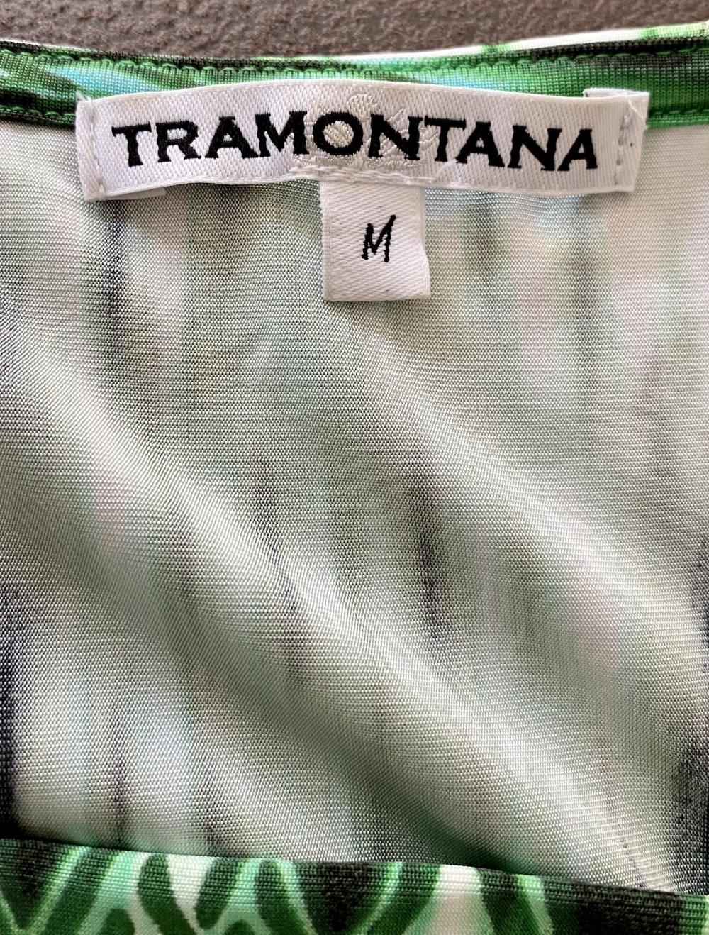 Tramontana, Kleid, Sommer, stretchig, grün/schwarz, Gr. M