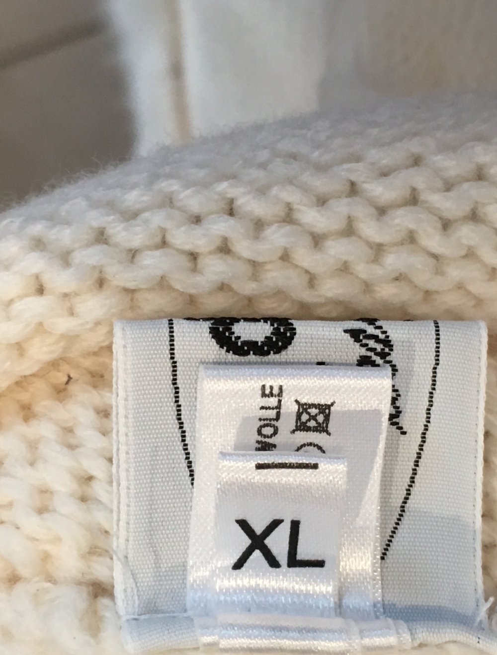 anno domini, Kuschelpulli, schöne Details, wollweiß, Gr. XL