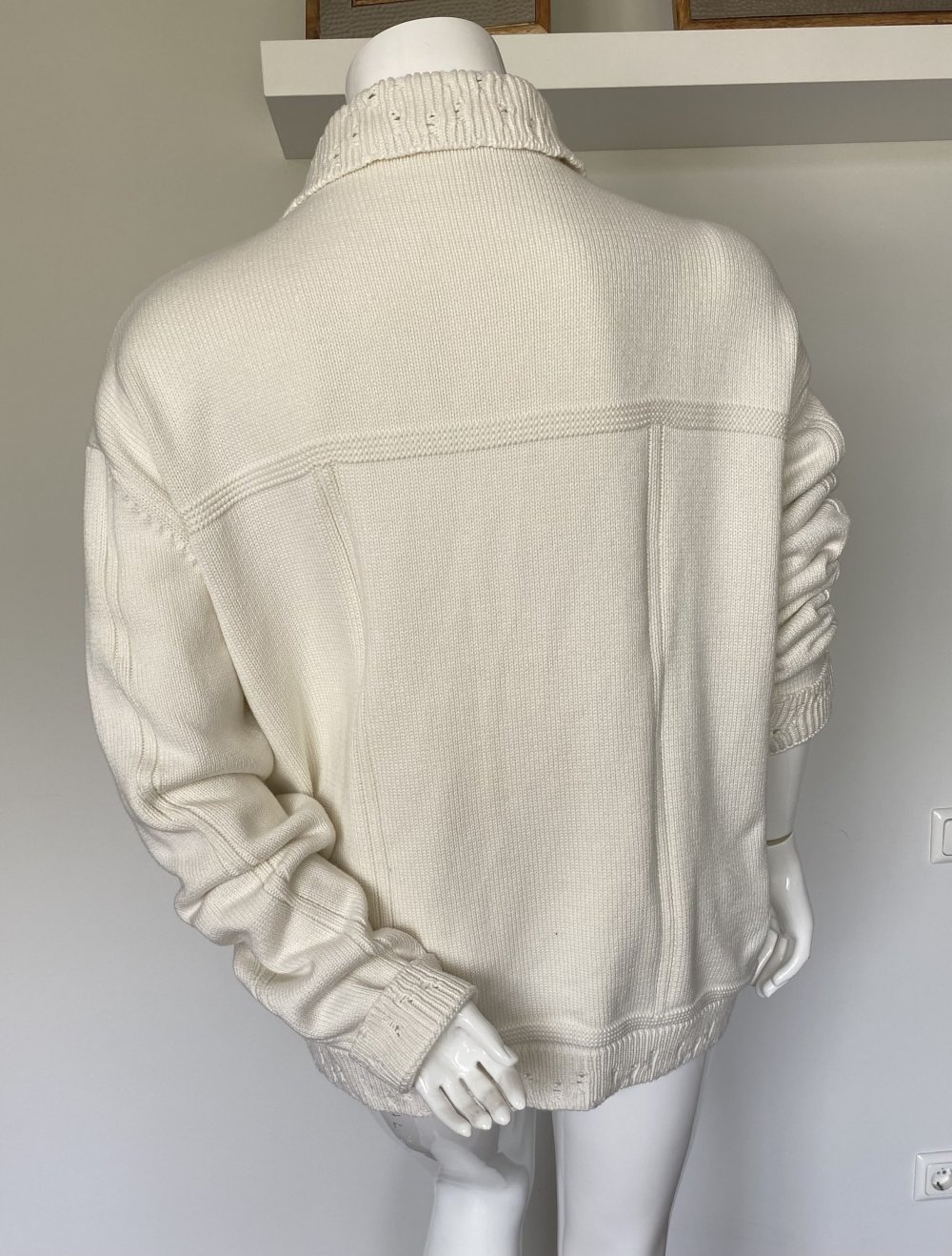 low lights Studios, Jacke, Strick, oversized, ecru, Gr. XXL