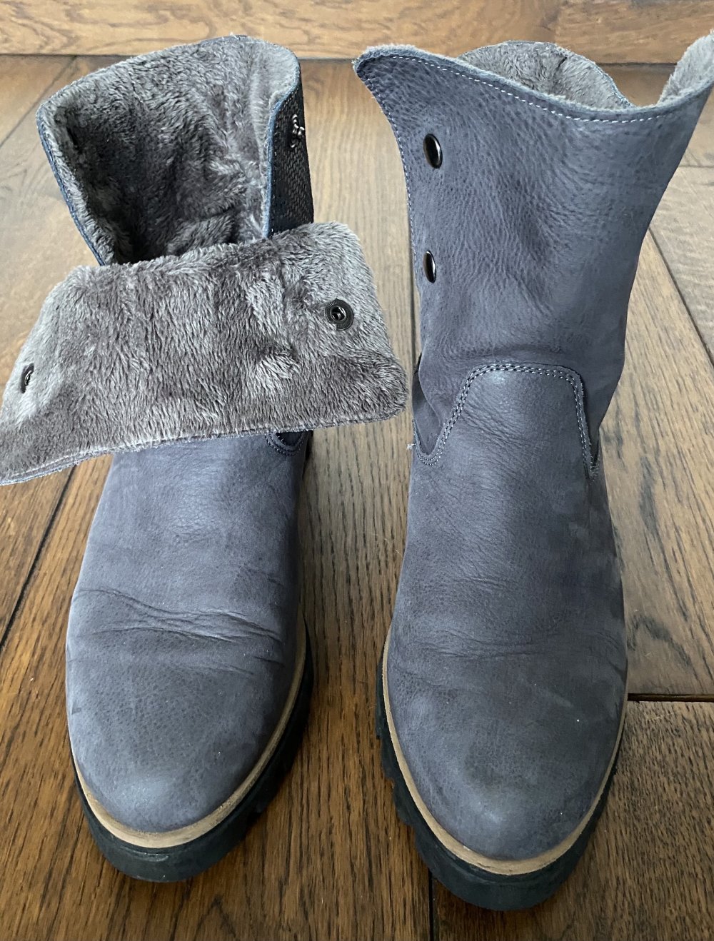 Cypres, Stiefelette, Profilsohle, gefüttert, grau, Gr. 39