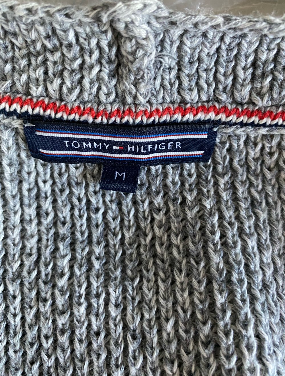 Tommy Hilfiger, Strickjacke long, neuwertig, grau, Gr. M