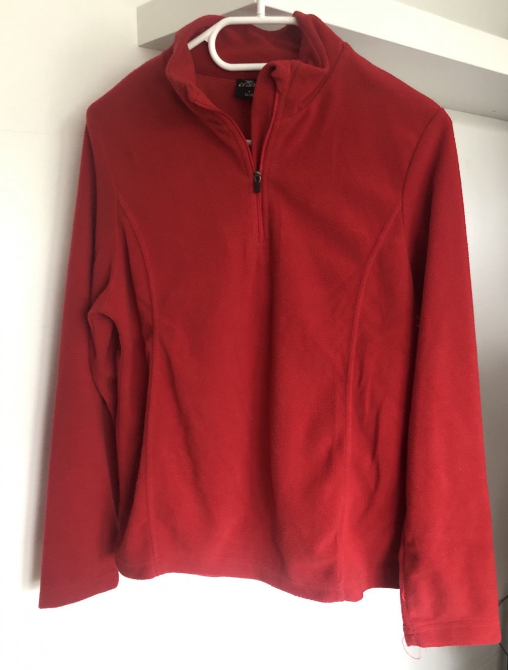 Crane, Fleeceshirt, funktional, rot, Gr. 36/38