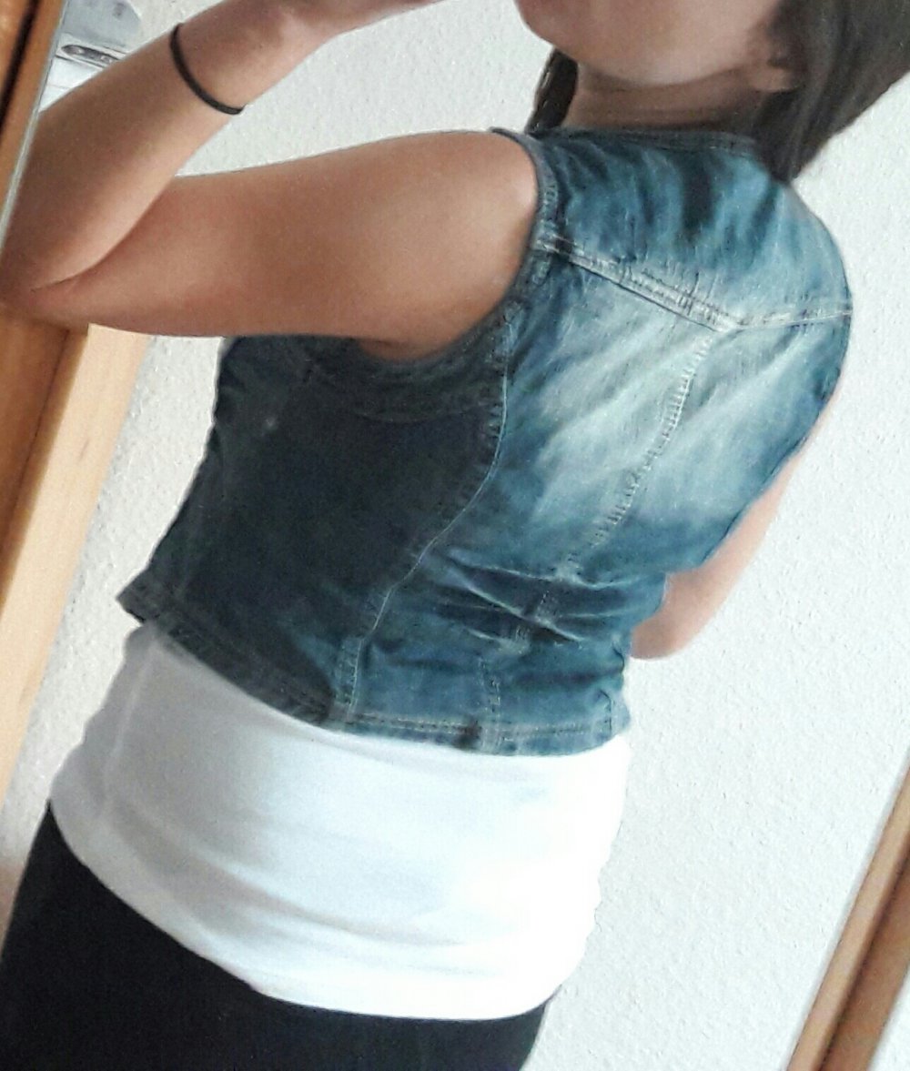 Kurze Jeans Weste