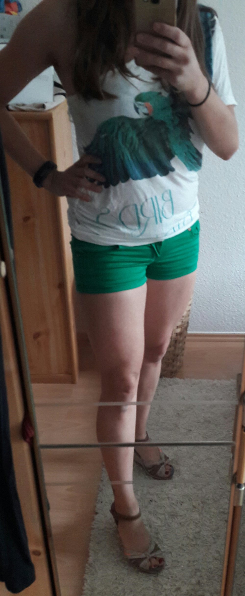 Sexy grüne Hotpants