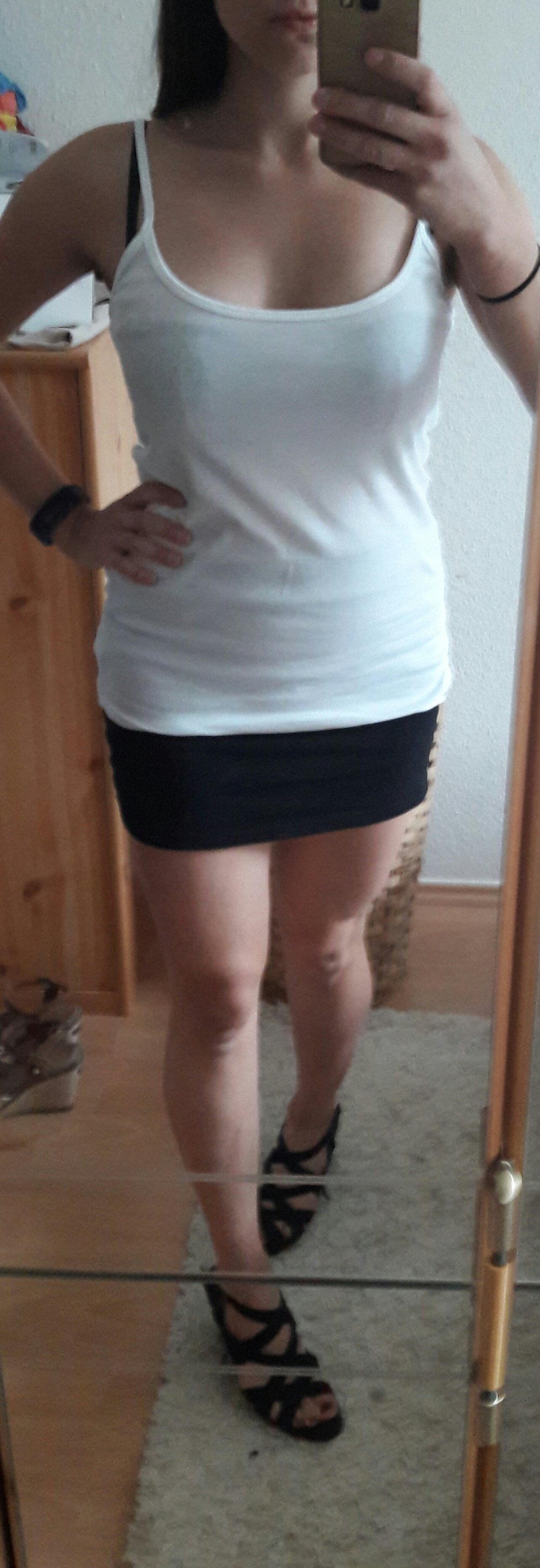 Weißes Basic Top