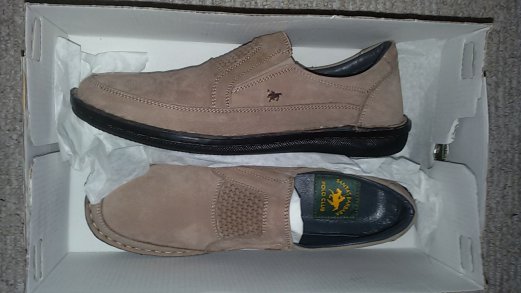 Kleiderkorb.at :: Gebrauchte Schuhe online bestellen Lackschuhe braun roter Verlauf Kleiderkreisel